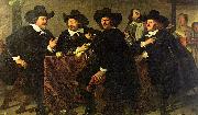 Bartholomeus van der Helst, The Regents of the Kloveniersdoelen Eating a Meal of Oysters